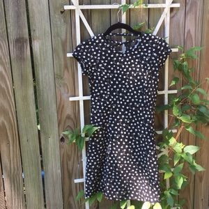 Black floral dress for kids.